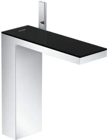 Waschtisch-Einhebelmischer 230 Axor MyEdition chrom/Spiegelglas, mit Push-Open Ablaufgarnitur, Ausl-47020000