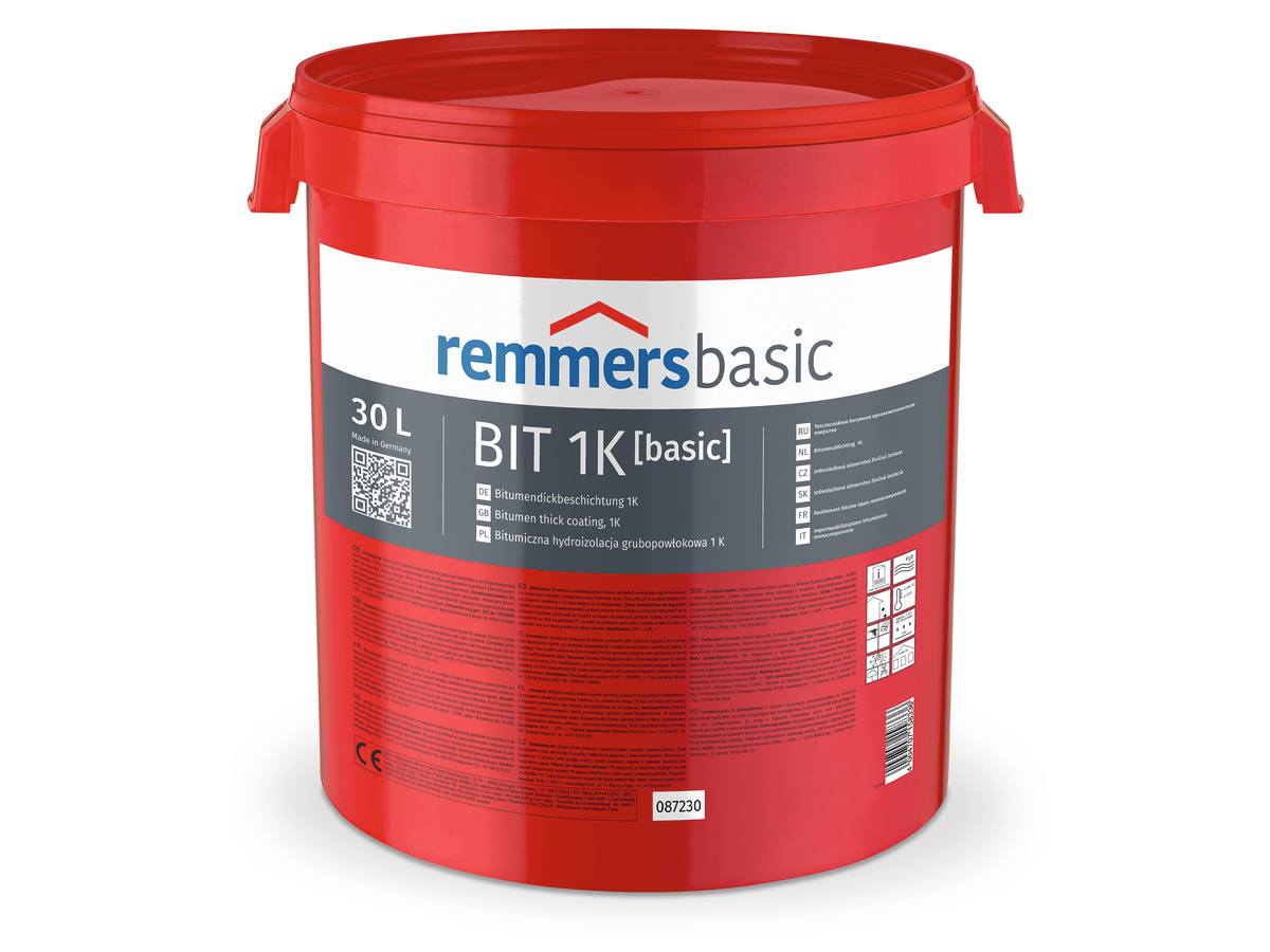 Remmers BIT 1K [basic] (ECO 1K) 1-komp. Bitumen-Dickbeschichtung a 30 ltr.-2087230