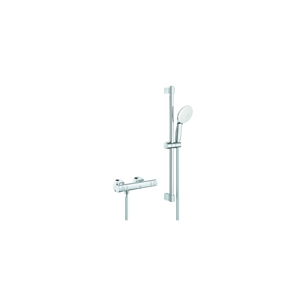 GROHE Thermostat-Brauseset Grohtherm 800 C Cosmopolitan 1/2", mit Brausegarnitur 60 cm, chrom -34768001
