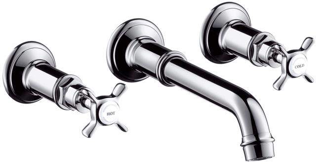 hansgrohe Fertigmontageset Axor Montreux DN 15, chrom, UP-Waschtisch-3-Loch-Armatur-16532000