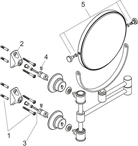 Hansgrohe Rasierspiegel Axor Montreux-42090000