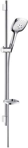 hansgrohe Raindance Select E Brauseset 150 3jet mit Brausestange 90 cm und Seifenschale Unica S Puro-27857000