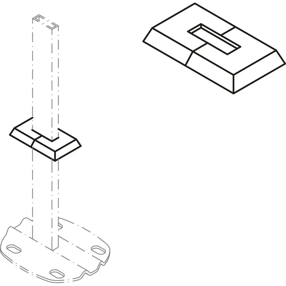 Kermi Kunststoffrosette 30 x 10 mm, für Standrohr, weiß-ZB01190001