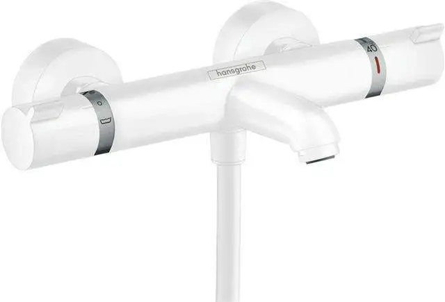 hansgrohe Wannenthermostat Ecostat Comfort Aufputz, 2x Verbraucher, Ausladung 178mm, chrom-13114000