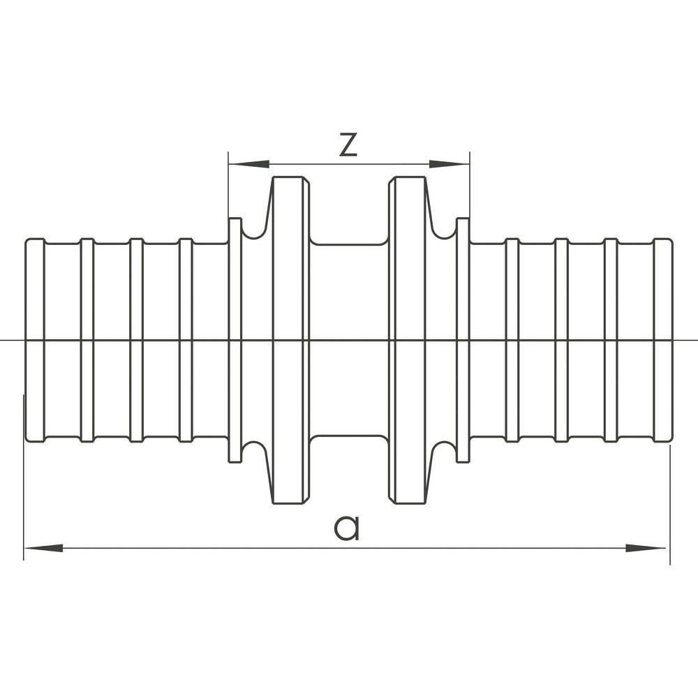 Rehau Kupplung RAUTHERM/RAUTITAN 17 x 2/16 x 1,5 mm - 16 x 2,2/16,2 x 2,6 mm-12407811002