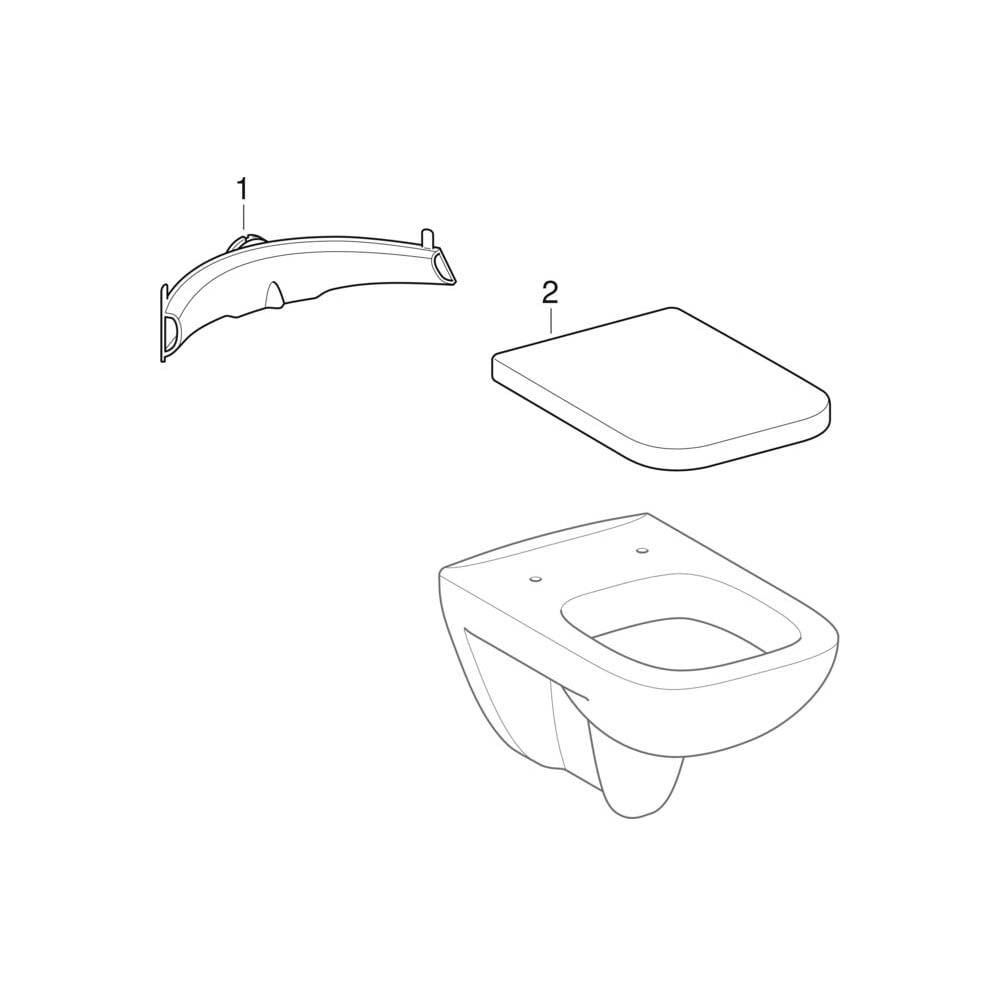 Geberit Wand-Tiefspül-WC Renova Plan 6/5 l, weiß-202150000