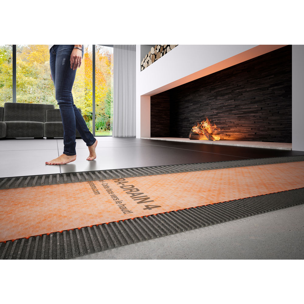 Schlüter DITRA-DRAIN 4 Verbunddrainage Rolle = 25x1 m (25 qm)-DITRA-DRAIN25M
