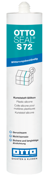 Ottoseal S72 Kunststoff-Silikon transparent C00, 310 ml-7072400