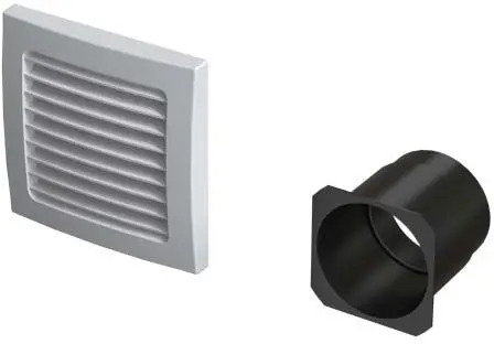 Kermi Anschlussstutzen x-well A20/21 Zweitr.-Anschl., m Mont.-st. u Gitter-Y3506000006K