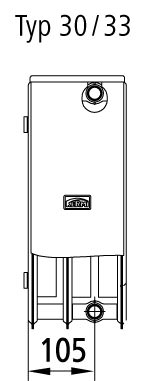 Kermi Austauschheizkörper Therm X2 Profil-Kompakt-FK012D504