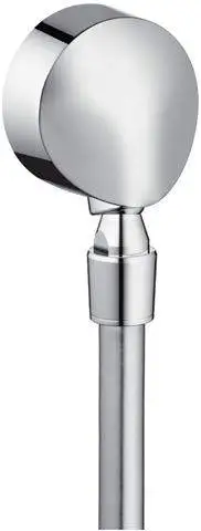 Hansgrohe Schlauchanschluss Fixfit E mit Kugelgelenk und Rückflussverhinderer, chrom-27505000