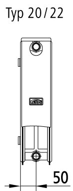 Kermi Austauschheizkörper Therm X2 Profil-Kompakt-FK012D504