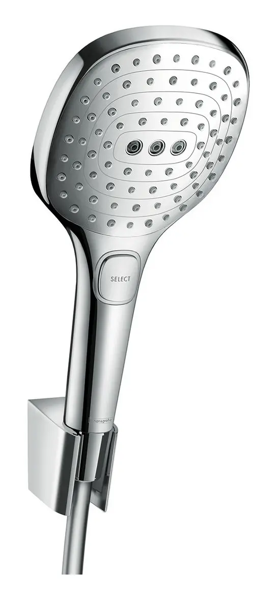Hansgrohe Brausehalterset Raindance Select E 120 120mm Brausekopf, 3jet, 1250 mm Brauseschlauch, chrom -26700000