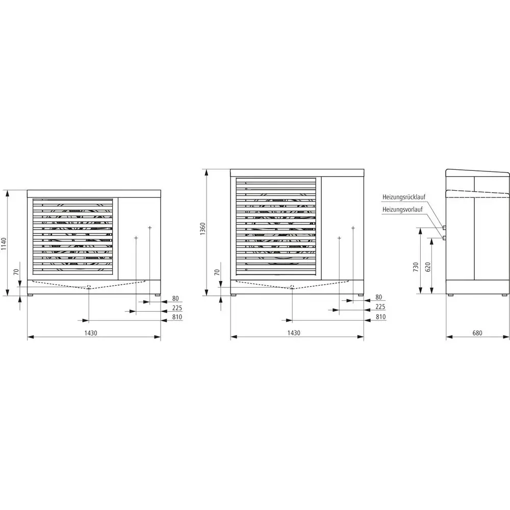 Kermi Wärmepumpe x-change dynamic 8 AW E für die Außenaufstellung, mit Regler-W20290