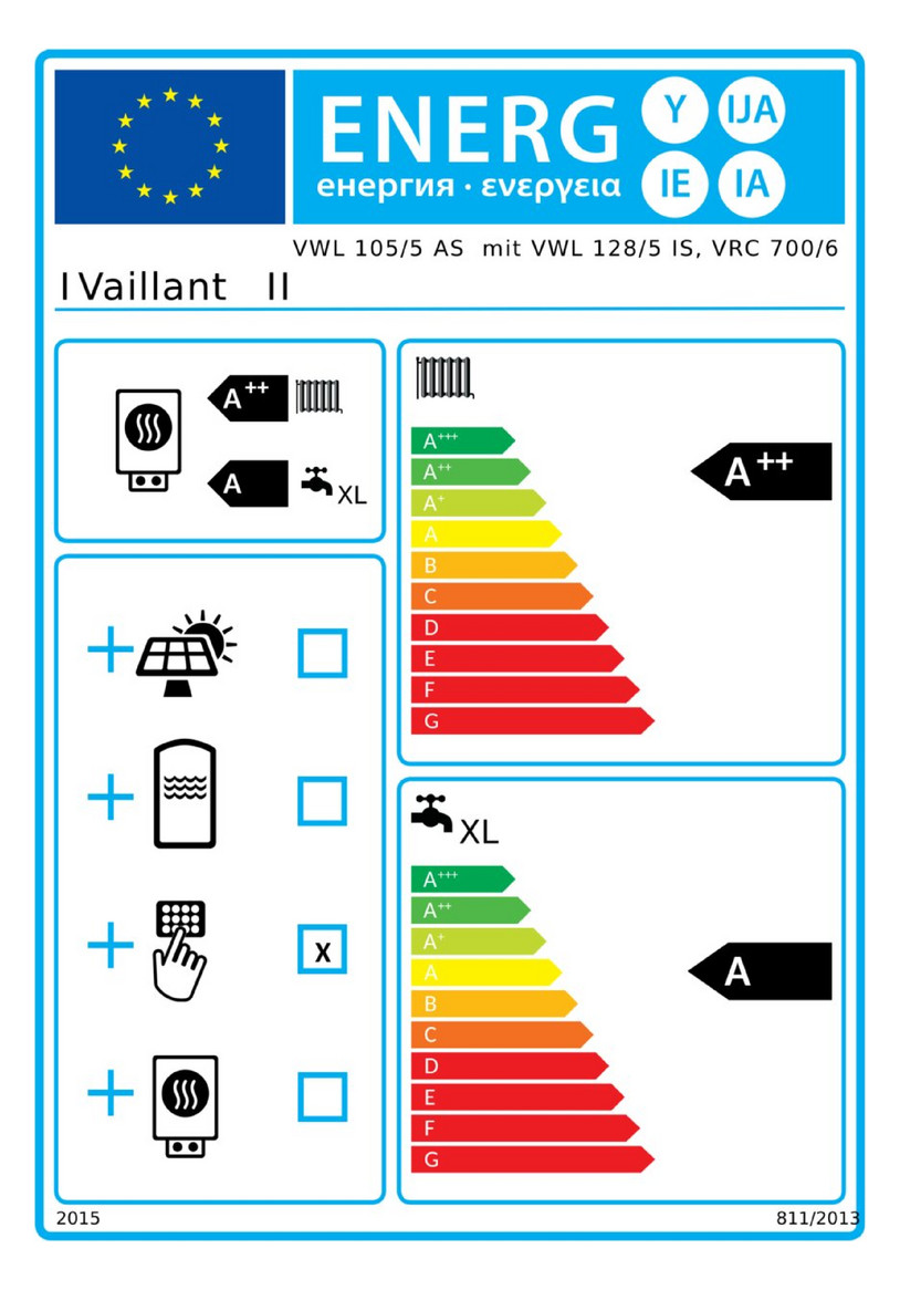 Vaillant Wärmepumpenpaket 4.124/2 aroTHERM Split VWL 105/5 AS S2 mit uniTOWER VWL 128/5 IS-0010029887