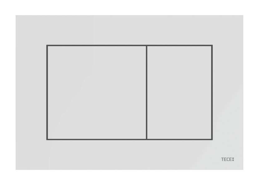 TECE WC-Betätigungsplatte TECEnow weiß, für Zweimengentechnik-9240400