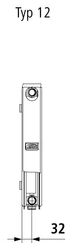 Kermi Austauschheizkörper Therm X2 Profil-Kompakt-FK012D504