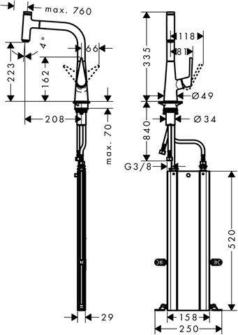 Spültisch-Einhebelmischer Talis Select S 220 M5115-73852800