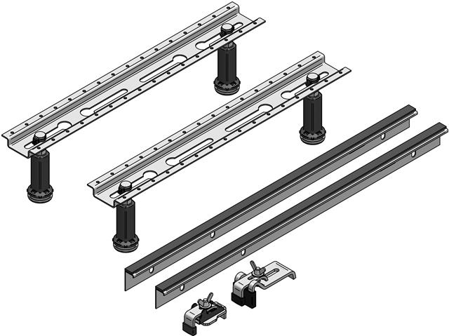 mabo Acryl-Badewannenfuß WF 2000 bis 2000x1000mm, Höhe 120 - 195mm-101358