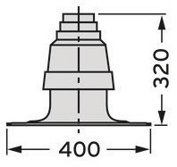 Vaillant Schachtabdeckung DN 80, für Abgasleitung, PP-303963