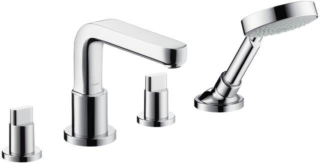 hansgrohe Fertigmontageset Metris S Auslauf 171 mm, für 4-Loch-Wannenrandarmatur, chrom-31446000