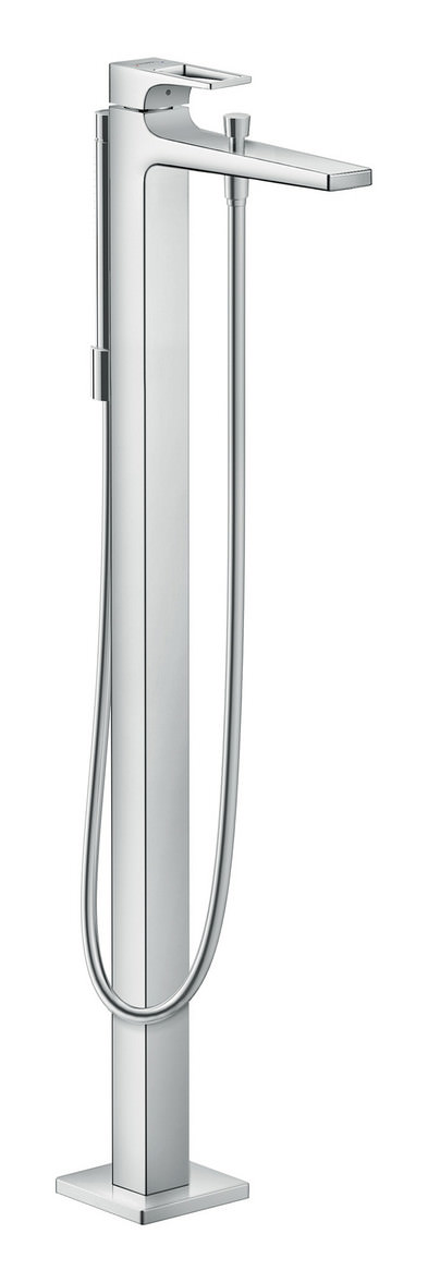 hansgrohe Fertigmontageset Metropol Wannen-Einhebelmischer, bodenstehend, mit Bügelgriff, chrom-74532000