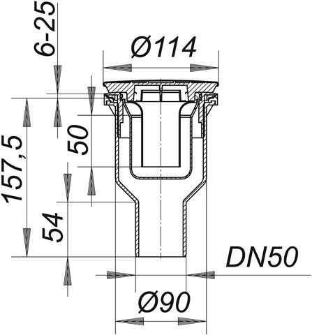 Duschwannenablauf ORIO V-160218