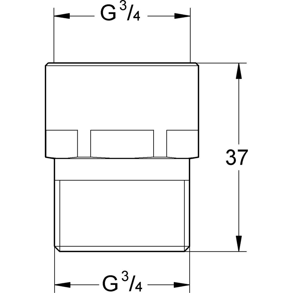 GROHE WAS-Schlauchplatzsicherung 3/4", chrom -41001000