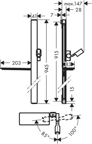 Hansgrohe Brausestange Unica E-27645000
