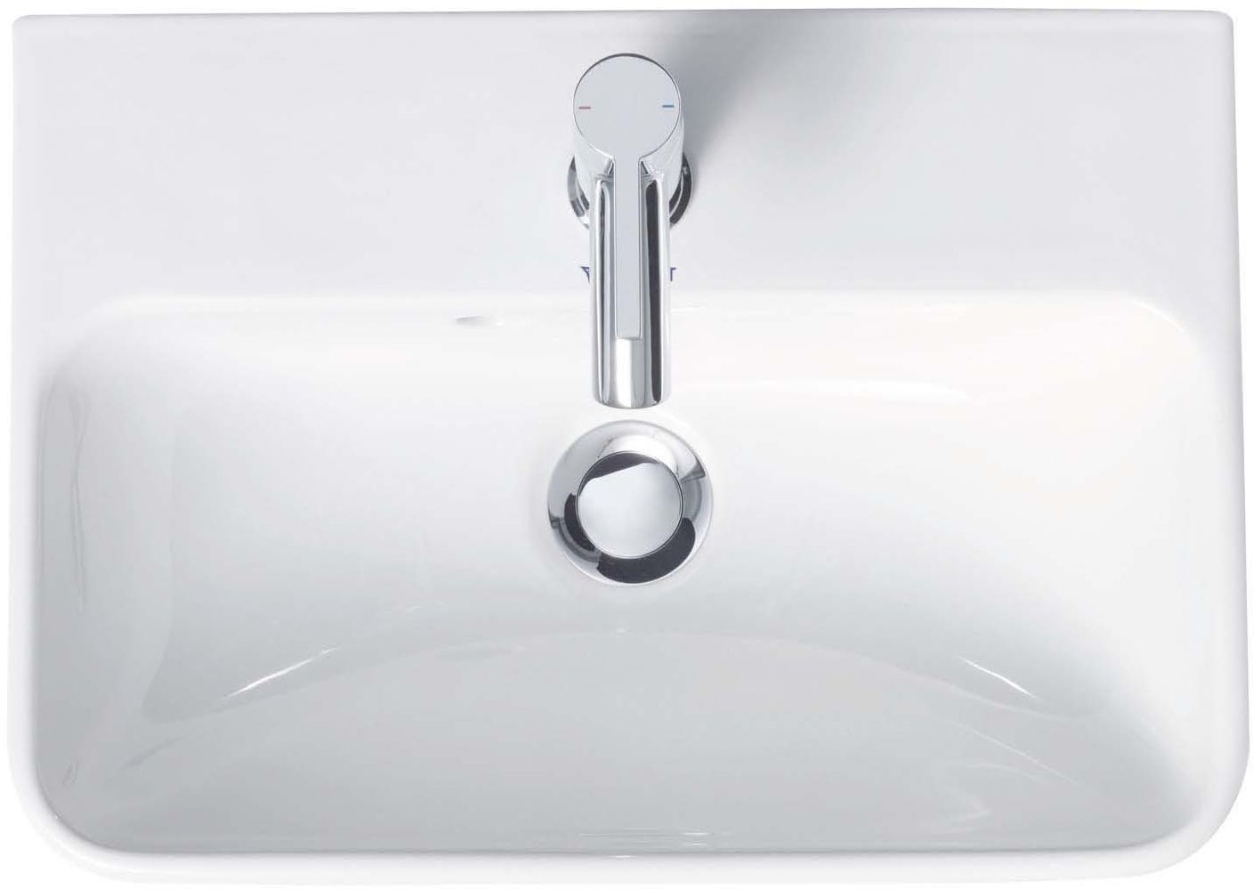 Duravit Handwaschbecken Me by Starck 45 x 32 cm, we, m HL, m ÜL, m HLB-719450000