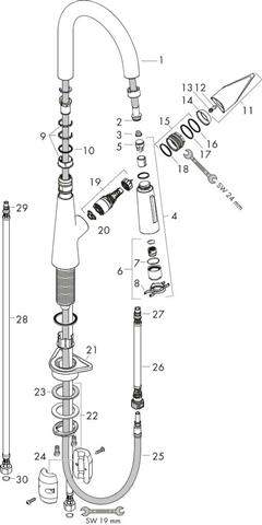 hansgrohe Spültisch-Einhebelmischer Talis S 160-72815800