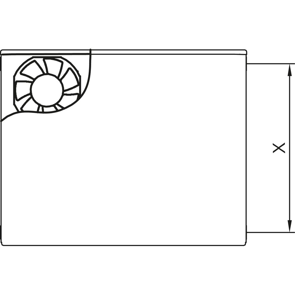 Kermi x-flair Plan-Kompakt Wärmepumpenheizkörper Typ22-PK02L0550601N1K