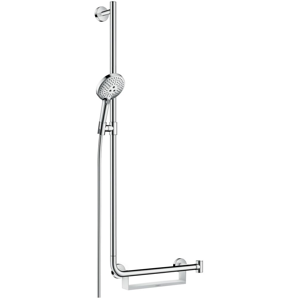 hansgrohe Brauseset Raindance Select S 120 mit 110 cm Brausestange links Unica Comfort, chrom-26324000