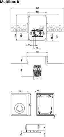 Heimeier Einzelraumregelung Multibox K UP, mit Thermostatventil, weiß-9302-00.800