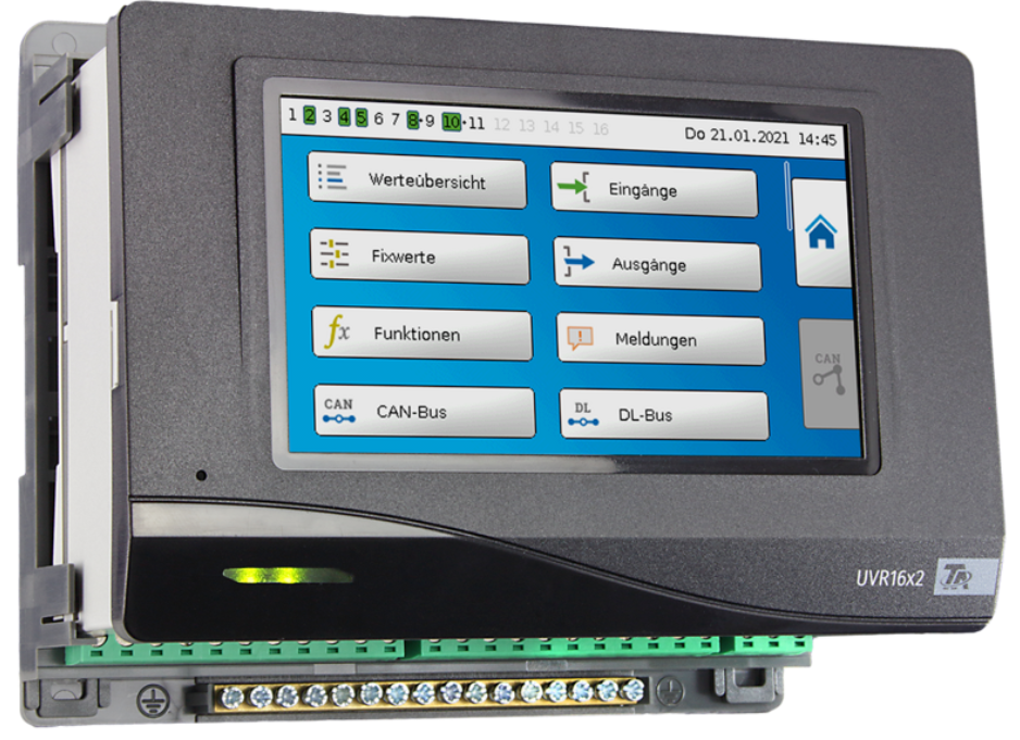 TA Frei programmierb. Universalregelung ohne Programmierung, Typ UVR16x2S-01/UVR16X2S