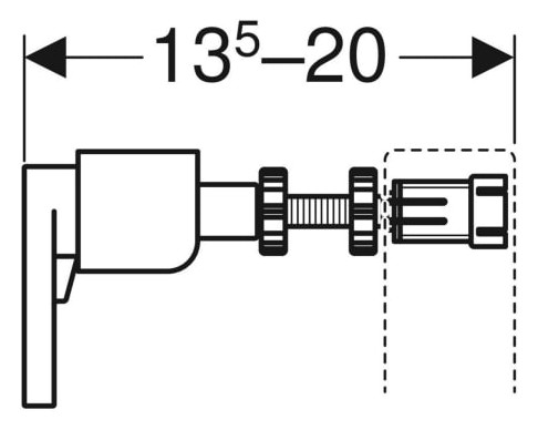 Geberit Duofix Set Wandanker für Einzelmontage (2 St.) 111.815.00.1-111815001