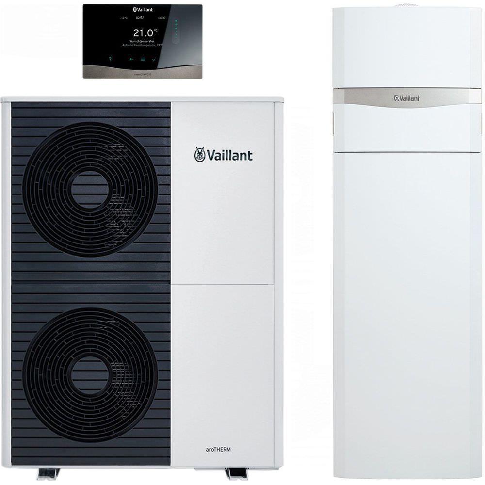 Vaillant Wärmepumpenpaket 4.0204 aroTHERM Split VWL 105/5 AS S2 mit uniTOWER VWL 128/5 IS-8000016882