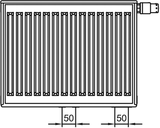 Kermi Ventilheizkörper Profil-Vplus-FTP100300601L1K