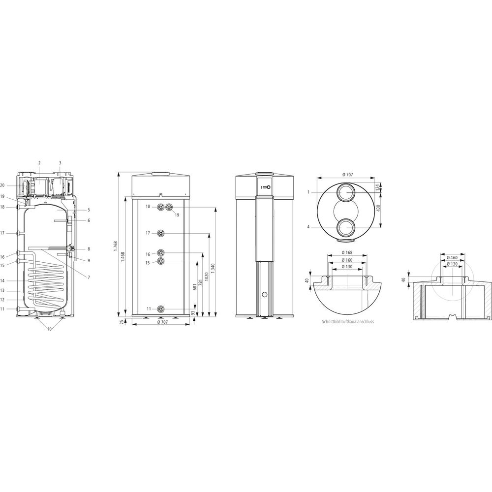 Kermi Trinkwasserwärmepumpe x-change fresh 300 A I-W20201