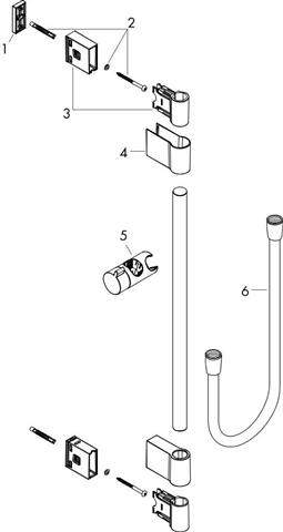 hansgrohe Brausestange Unica Varia-27356000