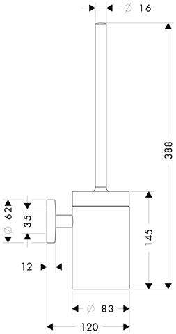 hansgrohe WC-Bürstengarnitur Logis-40522000