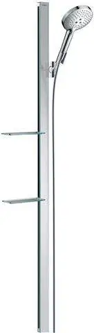 hansgrohe Raindance Select S Brauseset 120 3jet mit Brausestange 150 cm und Seifenschalen-27646000
