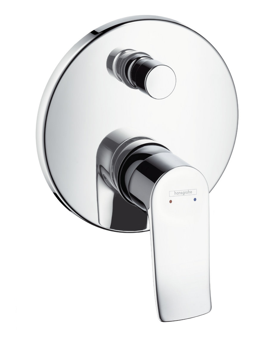 hansgrohe Metris Einhebel-Wannenmischer Unterputz, Rosette rund, chrom-31493000