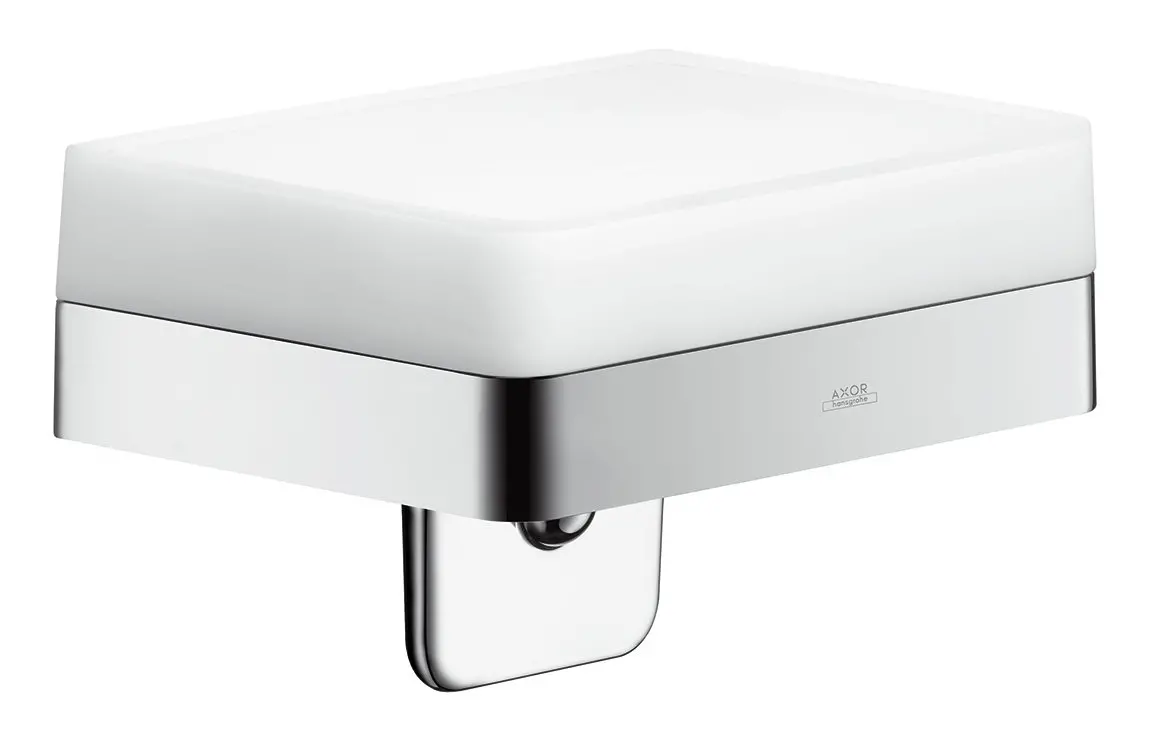 Hamsgrohe Lotionspender Axor universal Wandmontage, mit Ablage, Glas, Halter chrom-42819000 Hamsgrohe Lotionspender Axor universal Wandmontage, mit Ablage, Glas, Halter chrom-42819000