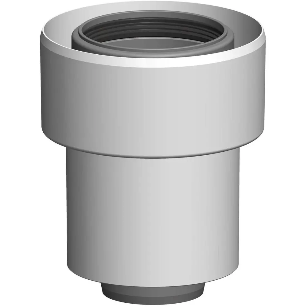 ATEC Übergang PolyTwin DN 60/100-DN 80/125, PP, weiß-01866