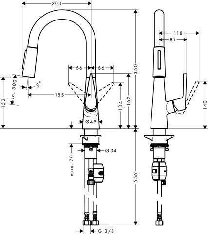 hansgrohe Spültisch-Einhebelmischer Talis S 160-72815800