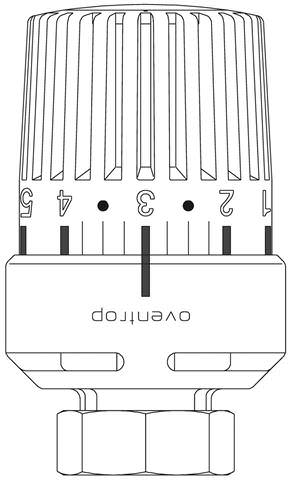 Oventrop Thermostat Uni LA 7-28 GradC, weiß, mit Flüssig-Fühler, mit Nullstellung-1613401