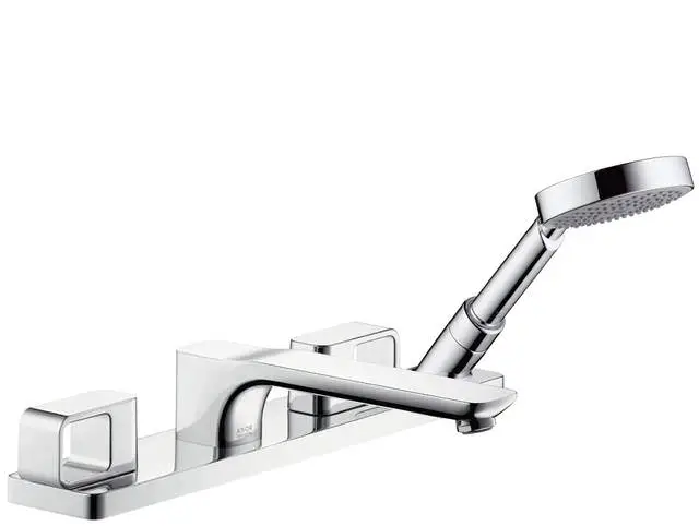 hansgrohe Fertigmontageset Axor Urquiola 4-Loch-Wannenrandarmatur, Ausladung 198 mm, chrom-11443000