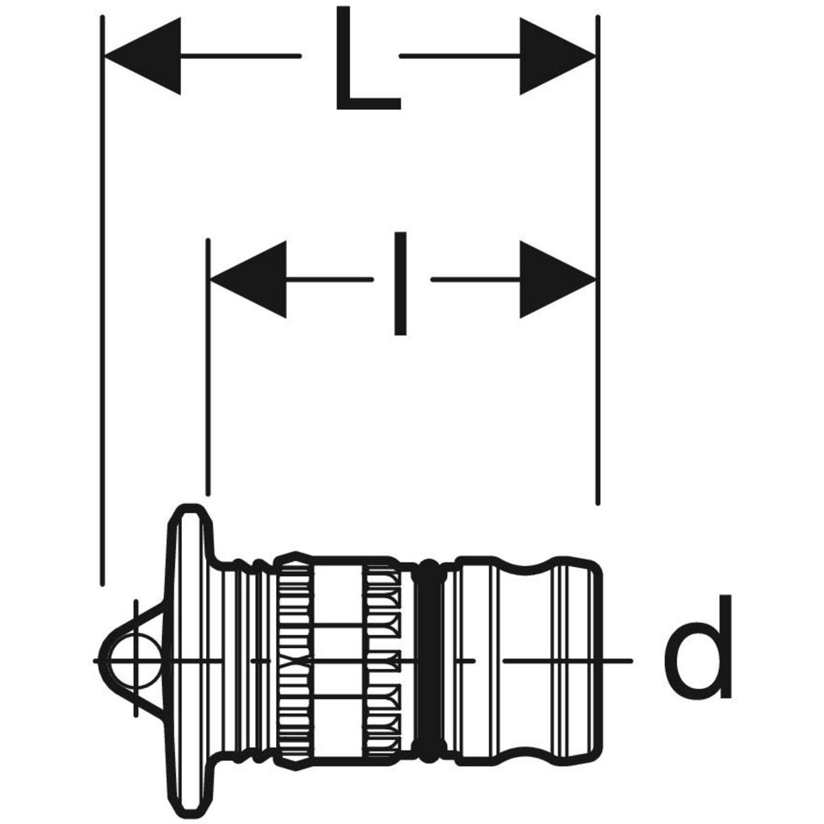 Geberit Rohr-Endstopfen Mepla-621000005