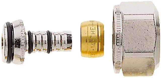 IMI Klemmverschraubung 16x2mm, G 3/4 AG, Messing vernickelt, für Verbundrohr-1331-16.351